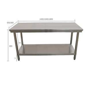 <span class=keywords><strong>Mesa</strong></span> de acero para trabajo de restaurante o <span class=keywords><strong>cocina</strong></span> comercial, <span class=keywords><strong>multiusos</strong></span>, ajustable, personalizada - Product Image 3