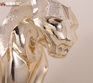 Statua di Leopardo in Resina Personalizzata <span class=keywords><strong>per</strong></span> Arredamento Moderno, Ornamento in Poliresina <span class=keywords><strong>per</strong></span> Ufficio - Product Image 2