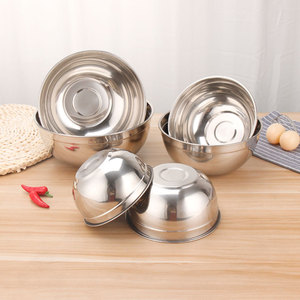 Bán Buôn Bộ Đồ Ăn Thép Không Gỉ Kim Loại Salad Bát Lưu Trữ Thực Phẩm Bát Trái Cây Lưu Vực - Product Image 4