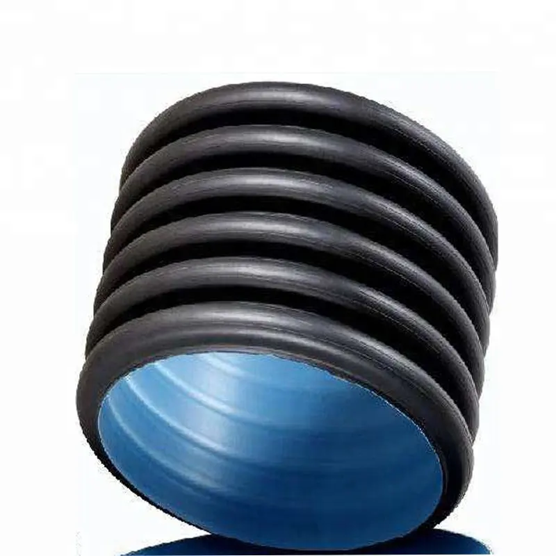 SN6 600MM ניקוז צינור hdpe פלסטיק צינור גשרון מחירים/hdpe כפול קיר קפולים צינורות/hdpe צינורות