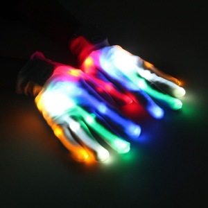 Party Accessory Rave <strong>Light</strong> Flashing <strong>Finger</strong> Lighting Lighted up LED Skeleton Hand Gloves - Product Image 4