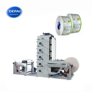 Máquina de impresión de etiquetas flexográficas automática de alta velocidad, 1, 2, 3, 4, 5, 6 colores, bajo precio