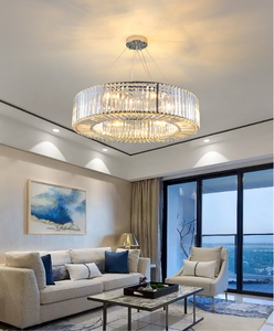 Illuminazione moderna anello rotondo di cristallo Luce del pendente <span class=keywords><strong>lampadario</strong></span> cerchio - Product Image 2