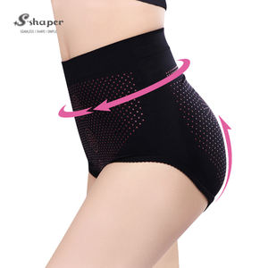 S-SHAPER Plus Size Women's Customized Logo Far Infrared & Breathable Slimming Shapers Body <b>Shaping</b> Briefs - Product Image 3