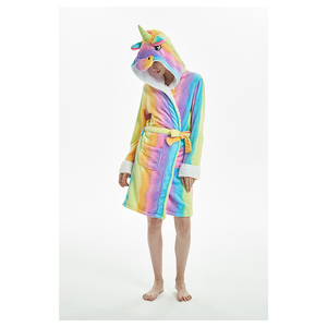 Chinois Fournisseur Licorne Flanelle Fantaisie Dame Femmes Sexy <span class=keywords><strong>Peignoir</strong></span> En <span class=keywords><strong>Coton</strong></span> <span class=keywords><strong>Bio</strong></span> - Product Image 2