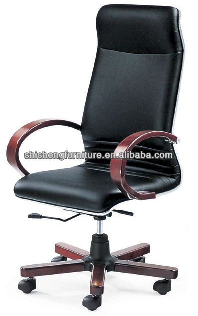 Регулируемый кожаный стул горячей продажи прочный офис-менеджер стул мебели