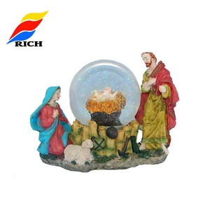 Werbe billige Glas Schneekugel Kit Harz Touristen Souvenir Wasserball Wohnkultur Kristall Wasser kugel - Product Image 6