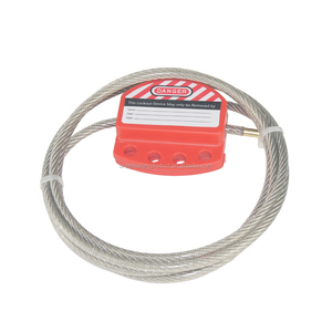 安全シリーズLOTO調整可能スチールケーブルロックアウト - Product Image 3