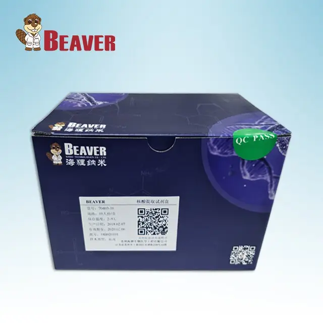 2018 BeaverBeadsTM Bộ Thử Nghiệm Chiết Xuất DNA Trong Máu Axit Nucleic Bộ Dụng Cụ 10/100 Thuốc Thử