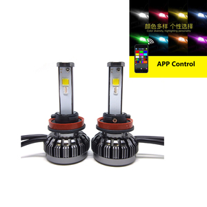 Bóng Đèn Pha <span class=keywords><strong>LED</strong></span> Xe Hơi RGB H7 H11 H4 5400lm Thay Thế Đèn <span class=keywords><strong>LED</strong></span> Xe Hơi - Product Image 2