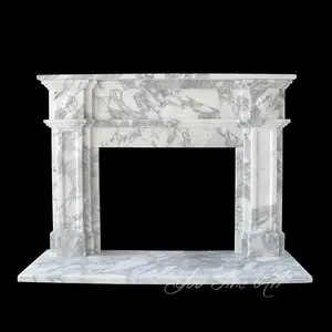 Indoor Insert natural marble fireplace