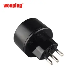 Deutscher schuko-/schweizer plug-adapter Schweiz Reisestrommomulator EU Steckdose zu schweizer adapter stecker mit Sicherung 10 A 250 V