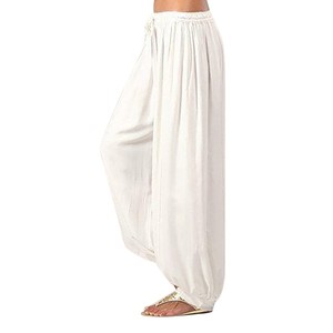 Fashion Summer Cotton Linen Solid Harem Pants Casual Loose Plus Size <strong>Trousers</strong> <strong>for</strong> <strong>Women</strong> - Product Image 6