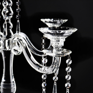 Đám cưới hoặc bên <span class=keywords><strong>centerpieces</strong></span> sử dụng, lãng mạn cao pha lê candelabra với 9 người đứng đầu đám cưới Bảng <span class=keywords><strong>centerpieces</strong></span> - Product Image 5