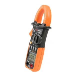 6600 cuenta pantalla digital de verdadero valor eficaz (RMS) DC/AC clamp meter PM2108 con automático y manual de gama