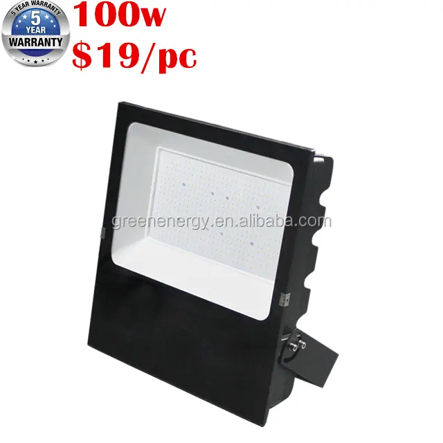 Fotosel sensörü 100w led projektör yüksek kalite ile 5 yıl garanti 130lm/w 150lm/w 100-277V bir ışın açısı 120/90/60