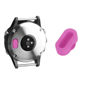 Tampas antipoeira para garmin fenix 5/pçs/set, proteção macia de silicone para porta carregador 12 5S 5x smart watch