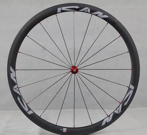 38mm700Cカーボンホイールロードバイクカーボンホイールライトブラック自転車ホイールクリンチャーカーボンホイールセット - Product Image 5