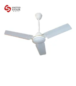 Unitedstar-ventilador de techo metálico para el hogar, dispositivo de ventilación de Metal y blanco 65, piezas de repuesto gratis, centros de llamadas en el extranjero, alta Rpm, 220