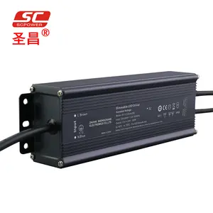 0-10V 10V PWM Dimmable SMPS impermeável 12V 24V 36V 48V 5 amp 120w Fonte de alimentação dimmable led driver