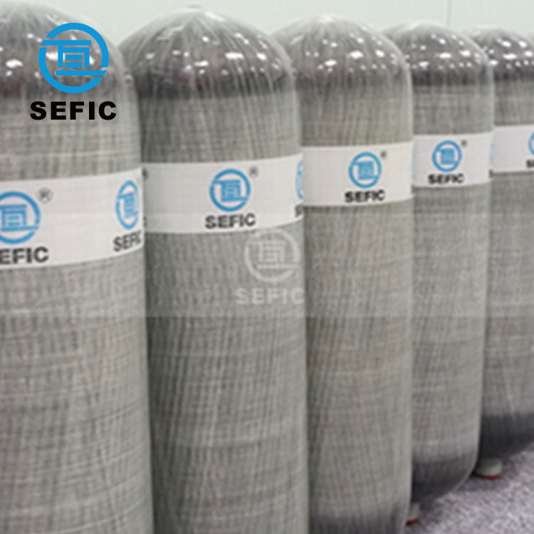 Цилиндр для подводного плавания с дыхательным воздухом и резервуаром из стекловолокна 6,8 л 300 бар