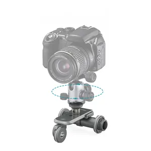 Kingjoy PPL-06 Motorisierten Elektro 3-rad Video Riemenscheibe Auto Dolly Roll Slider Skater