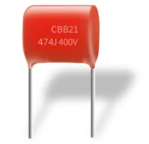 Capacitor cbb21 474j 400v mpp capacitor 474 capacitor de filme de polipropileno metalizado 0.47uf