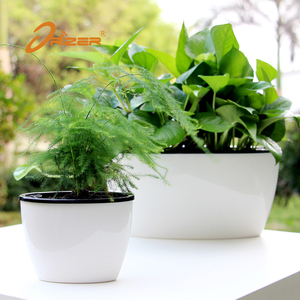 Surtidor de la fábrica muestra libre auto riego forma oval tamaño grande al aire libre plantadores macetas jardín - Product Image 1