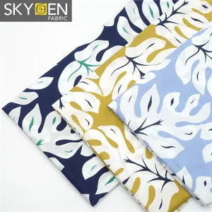 Dệt Bông Nóng Bán Skygen Dệt Đồng Bằng 100% Cotton In Vải Áo Sơ Mi Nam Vải