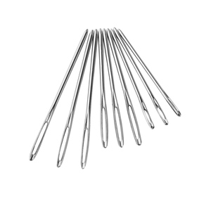 9 unids/set útil moda 3 tamaños Big-eye Acero inoxidable agujas romas hilo tejer agujas <span class=keywords><strong>de</strong></span> <span class=keywords><strong>punto</strong></span> <span class=keywords><strong>de</strong></span> <span class=keywords><strong>cruz</strong></span> herramientas <span class=keywords><strong>de</strong></span> costura - Product Image 5