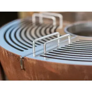 Barbecue au gaz, combinaison de charbon et de bois, gril gril avec équipement de cuisine à l'extérieur - Product Image 2