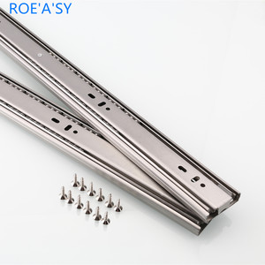 Roeasy 45mm 3 lần mở rộng đầy đủ mềm đóng bóng mang Ngăn kéo trượt Kính thiên văn kênh Tủ Ngăn Kéo trượt đường sắt - Product Image 2