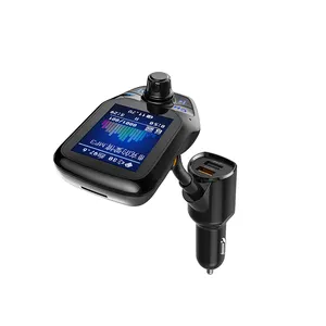 T43 스크린 자동차 BT MP3 플레이어 FM 송신기 빠른 충전 3.0 충전기