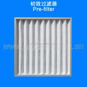 G2 G3 G4 F5 marco de aluminio elemento de filtro de aire prefiltro lavable Filtro de Panel plisado