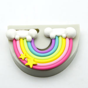 جميل ملون النجوم سحابة البسكويت الشوكولاته تزيين الكعكة فندان قالب من السيليكون لينة كلاي قالب من السيليكون - Product Image 6