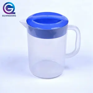 Jarra de agua de plástico con tapa, jarra de plástico de grado alimenticio de 2,2 L y teteras, personalizada, PC y San, 720 Uds.
