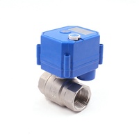 Vanne d'eau électrique en acier inoxydable 304 CWX Mini actionneur électrique vanne à boisseau sphérique 3v 5v 6v 12v 24v 110v 220v
