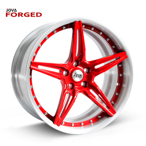 Cusotm Fait SUV Voiture Forgé Meilleur 5 Trou 24 Pouce Blanc Et Rouge Roues Jantes - Product Image 2