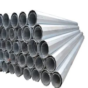 galvanized monopole power distribution conical steel utility pole for distribution