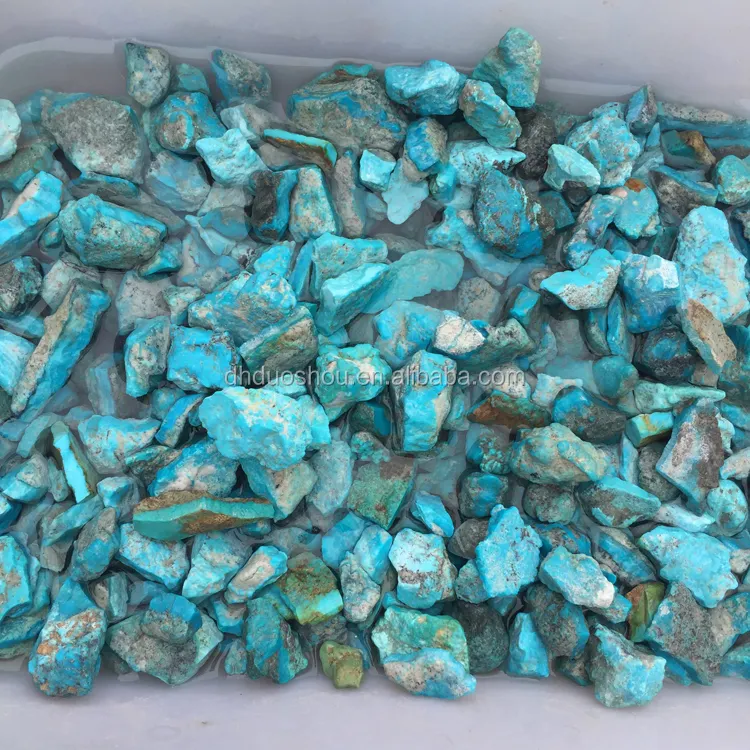 Bulk Wholesale Natural Raw Blue Turquoise Stone Rough for Jewelry Making