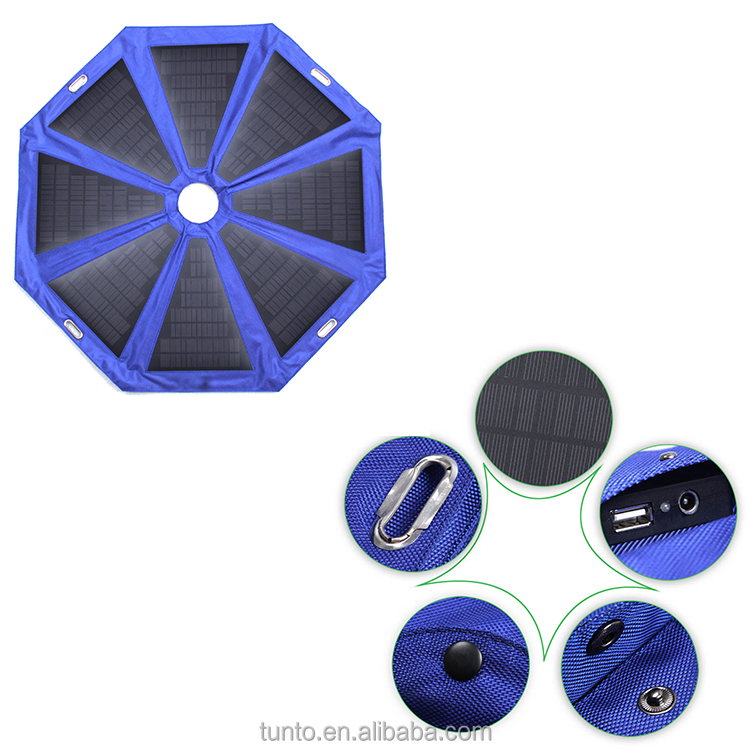 携帯用傘型折りたたみソーラーパネル充電器 24W アウトドア用| Alibaba.com
