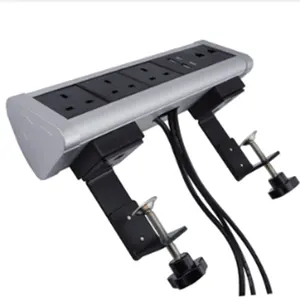UK standaard Driehoek Desktop power edge Socket voor vergadertafel en gemonteerd bureau rand