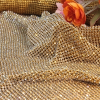 Diamantes de imitación al por mayor blanco claro de piedra de cristal de metal arañando 45*120 cm ss6.5 flatback diamantes de imitación de cristal rollo
