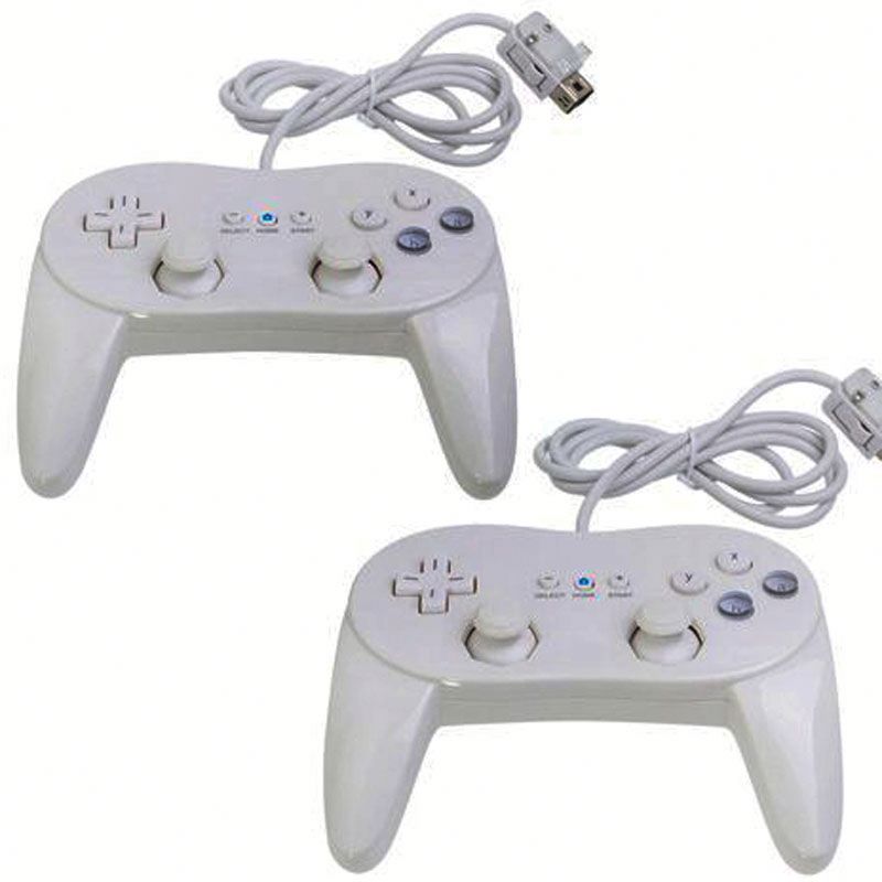 Filaire Pour Wii U Télécommande Noir Manette Classique Pro