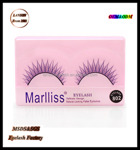 Marlliss 802 comercio al por mayor de moda de marca propia pestañas individuales/pestañas cruzadas - Product Image 2