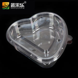 Conteneur en plastique transparent jetable recyclable en forme de cœur pour fruits frais fraises <span class=keywords><strong>Lesui</strong></span> PET - Product Image 5