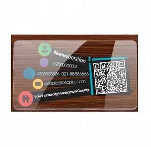 Hot Sale Cheap Custom Plastic Clear Transparent Print Business Pvc Cards