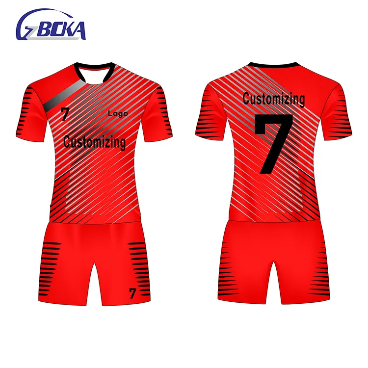 2018 nueva llegada calidad tailandesa deportes jersey nuevo modelo de equipo de fútbol uniforme