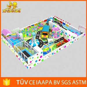 เด็กสวนสนามเด็กเล่นในร่มโรงเรียนสอนขับรถเด็กสนามเด็กเล่นการผจญภัยรายการการจราจรเมืองด้วยเสียงระบบ - Product Image 5