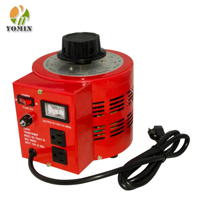Manufacturer TDGC2-5 Single Phase Automatic Voltage Regulator , Variac Regulator 5000VA